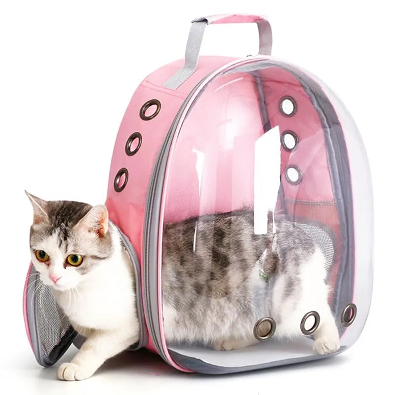 Cat Pet Carrier Backpack Transparent Capsule Bubble Pet Backpack Small Animal Puppy Kitty Bird Breathable Pet Carrier for Travel Cat Pet Carrier Backpack Transparent Capsule Bubble Pet Backpack Small Animal Puppy Kitty Bird Breathable Pet Carrier for Travel